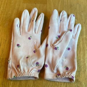 Vintage Ladies Gloves Pink Hanson Sz 6 Shorties